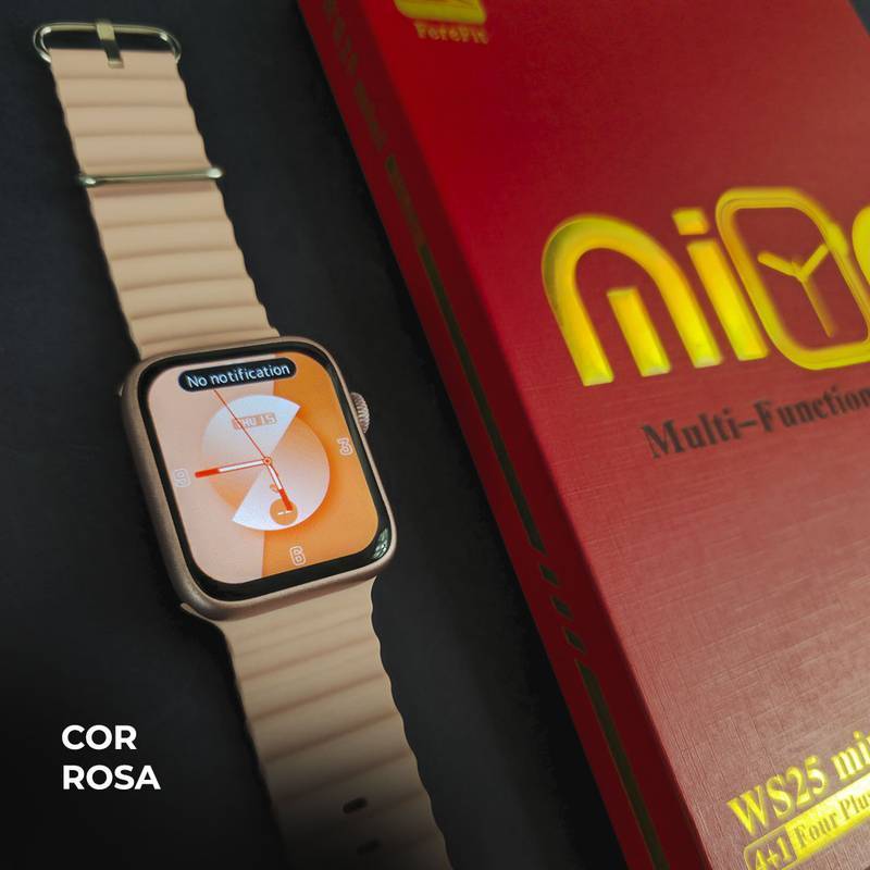 WS25 mini 42mm | 4 pulseiras | Acabamento premium | Dual touch