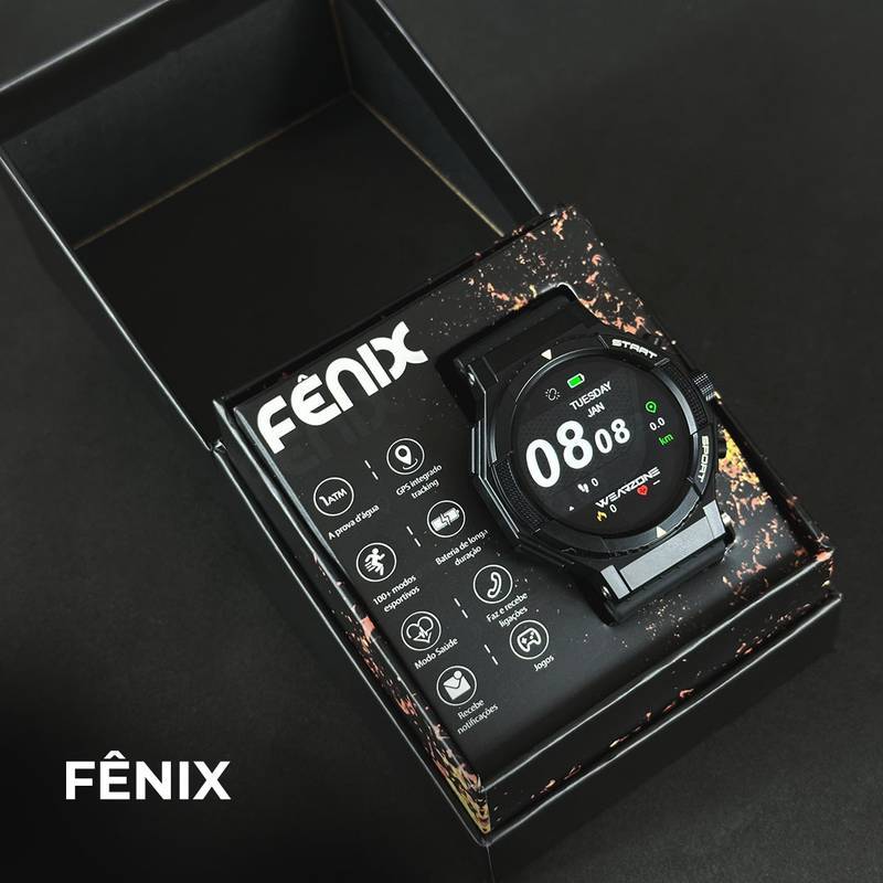 FÊNIX WEARZONE |1ATM | GPS INTEGRADO | 100 MODOS ESPORTE