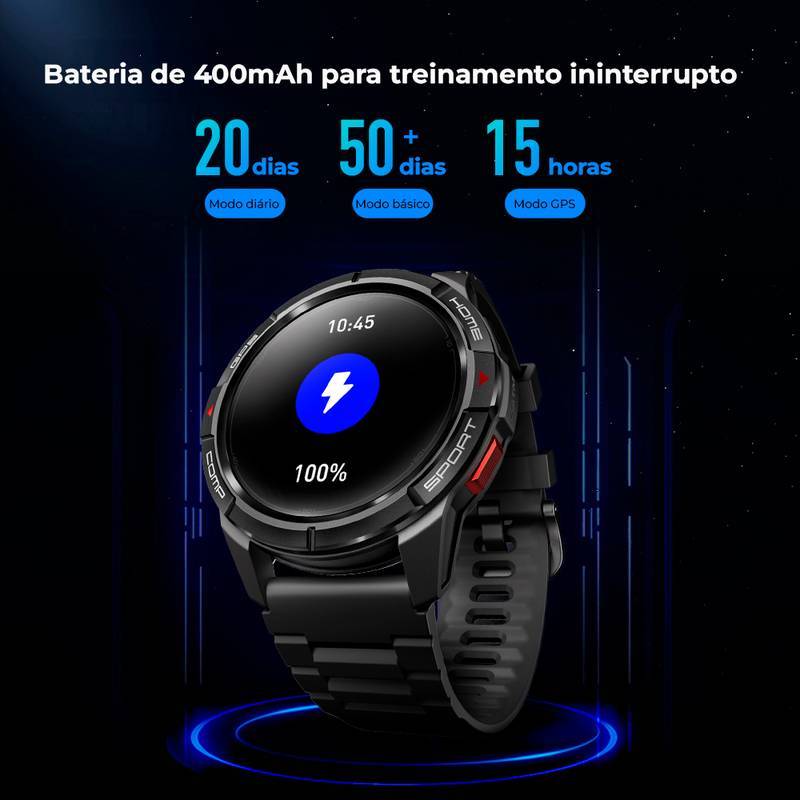 Mibro GS Active | GPS |Amoled | 5ATM | Duas Pulseiras