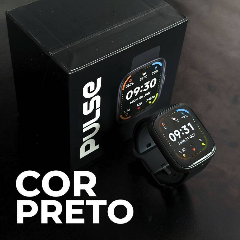 PULSE WEARZONE |Smartwatch para seu dia a dia|A PROVA D'ÁGUA, ALEXA integrada, Até 7 Dias de Bateria