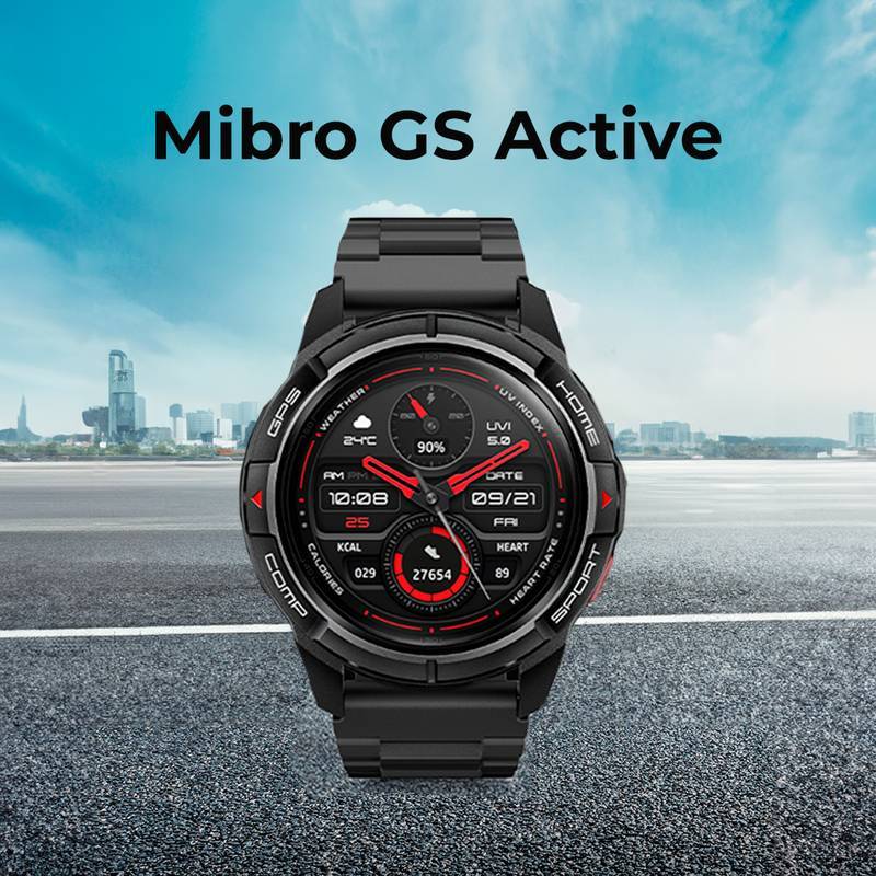 Mibro GS Active | GPS |Amoled | 5ATM | Duas Pulseiras