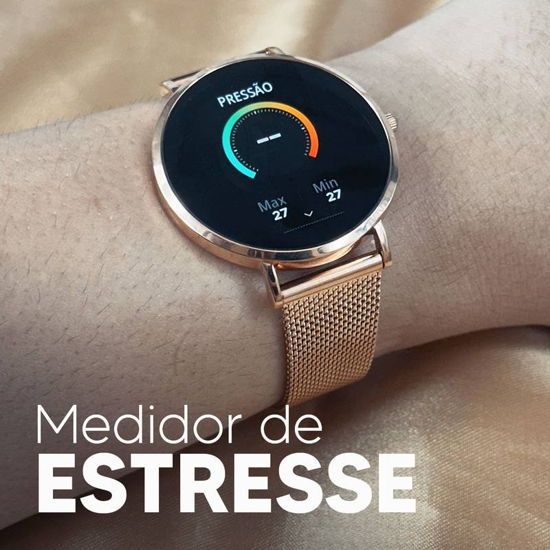 ROYALS CLASSIC WEARZONE | Smartwatch Elegante | AMOLED | VIDRO GORILLA GLASS até 3 Dias de Bateria