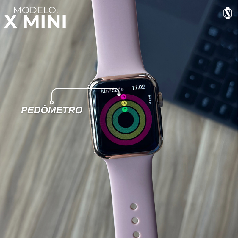 X-Mini Microwear 38mm | Menor Smartwatch do Mercado | 2° Geração, motion game e Apresentação Premium