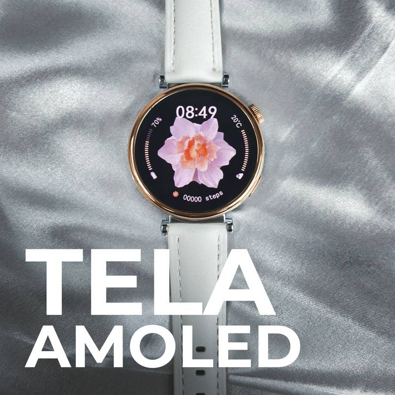 ÁUREA | TELA AMOLED | DUAS PULSEIRAS