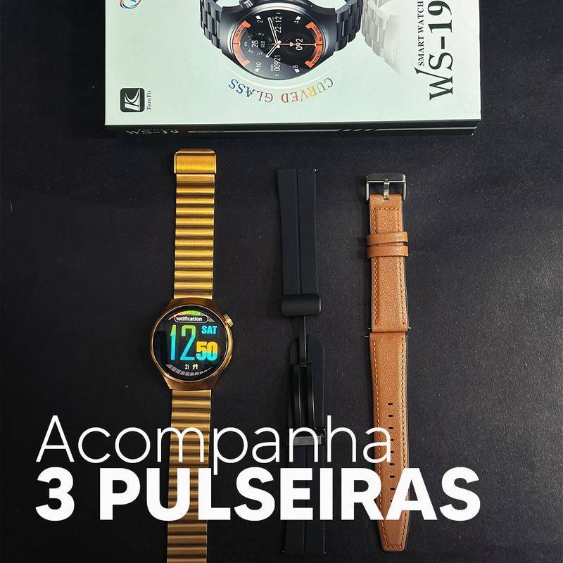 WS-19 | 3 Pulseiras Tela Nível Amoled