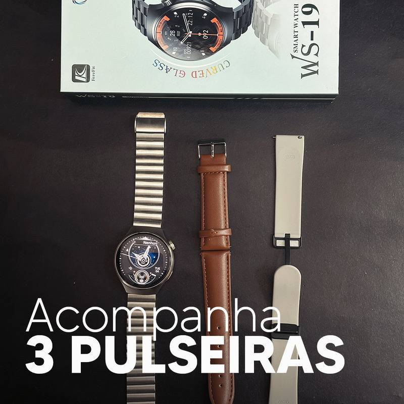 WS-19 | 3 Pulseiras Tela Nível Amoled