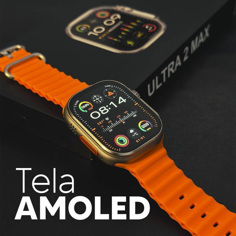 Ultra 2 Max - Tela Amoled, Função 2 Gestos E Cpu Dual Core